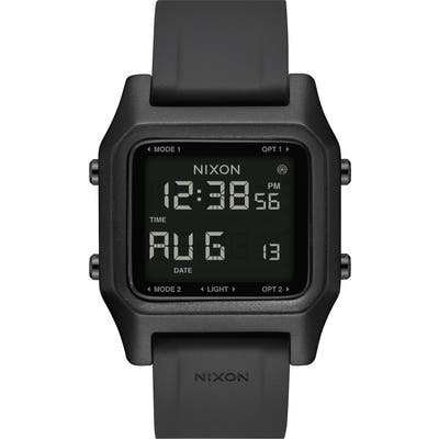 Nixon Staple Digital Silicone Strap Watch,