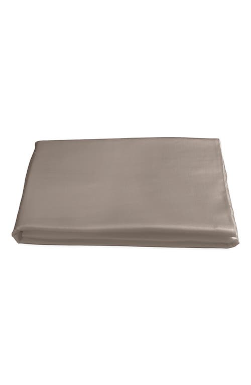 Matouk Nocturne 600 Thread Count Fitted Sheet in Mocha at Nordstrom