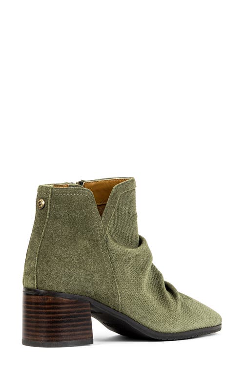 Shop Nydj Dernn Ruched Bootie In Avocado