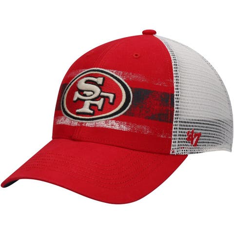 Men's Carhartt x '47 Black San Francisco 49ers Throwback Team Clean-Up  Adjustable Hat