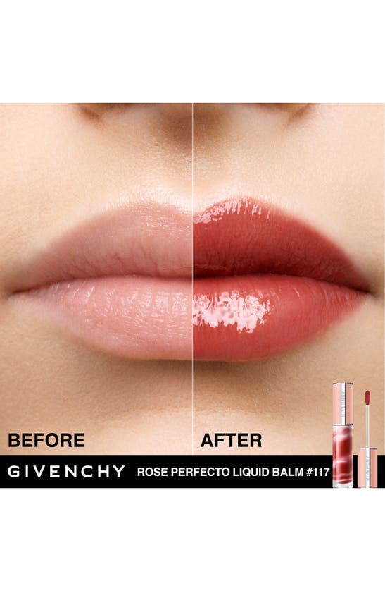 Shop Givenchy Rose Perfecto Liquid Lip Balm In 117 Chilling Brown