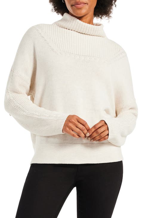 NIC+ZOE 231146 Petal Dot Femme Sleeve Sweater – Cute & Comfy