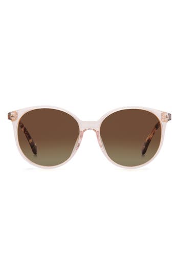 Kate Spade New York 56mm Kaiafs Round Sunglasses In Brown