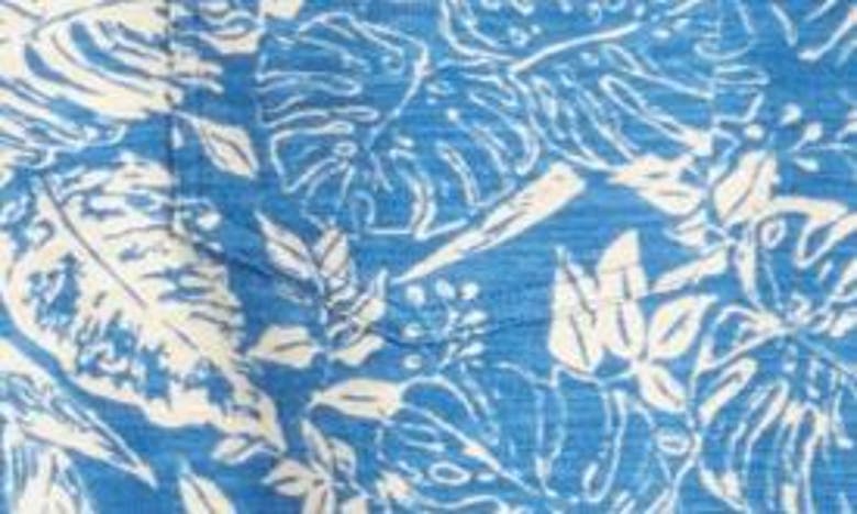 Shop Pendleton Wayside Floral Knit Camp Shirt In Seashore Blue