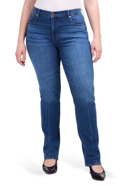 Madewell Raw Hem Mid Rise Stovepipe Jeans In Harsdale Wash