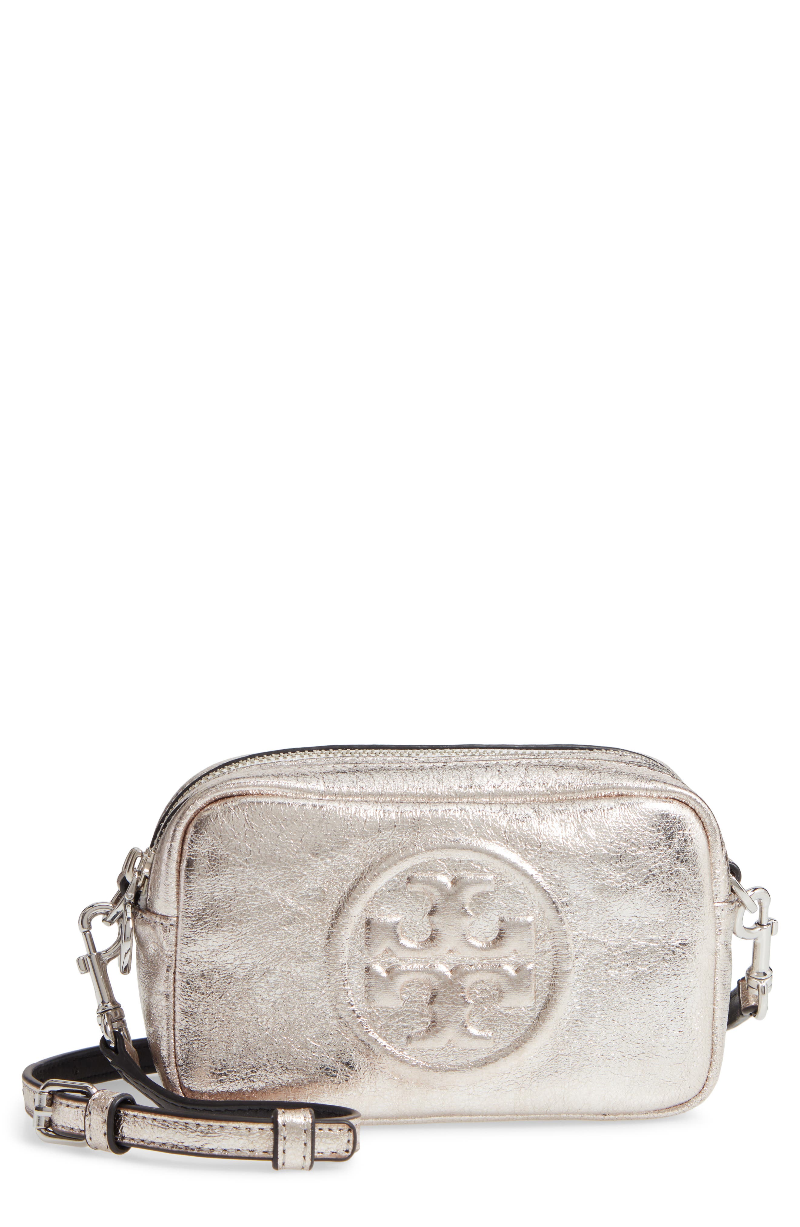 tory burch silver crossbody bag