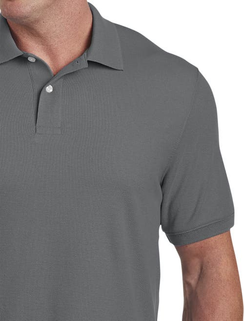 Shop Harbor Bay By Dxl Piqué Polo Shirt In Castlerock Grey