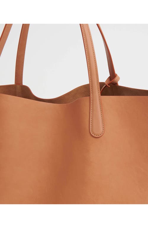 Shop Mansur Gavriel Everyday Soft Leather Tote In Cammello