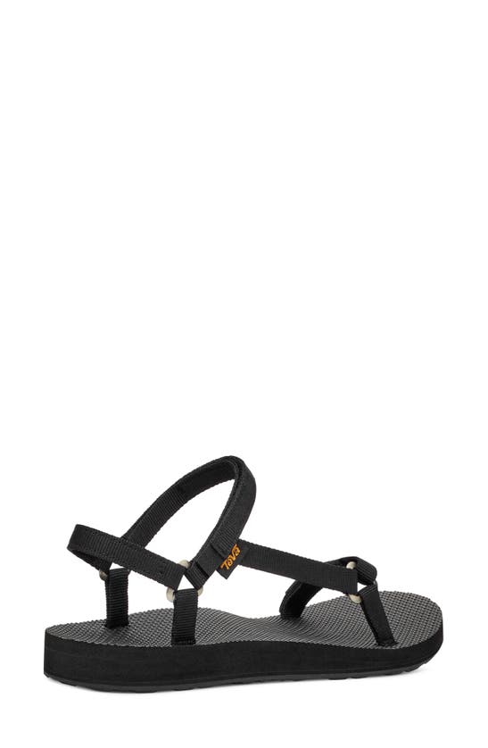 Teva Womens Adjustable Padded Insole Slingback Sandals In Black