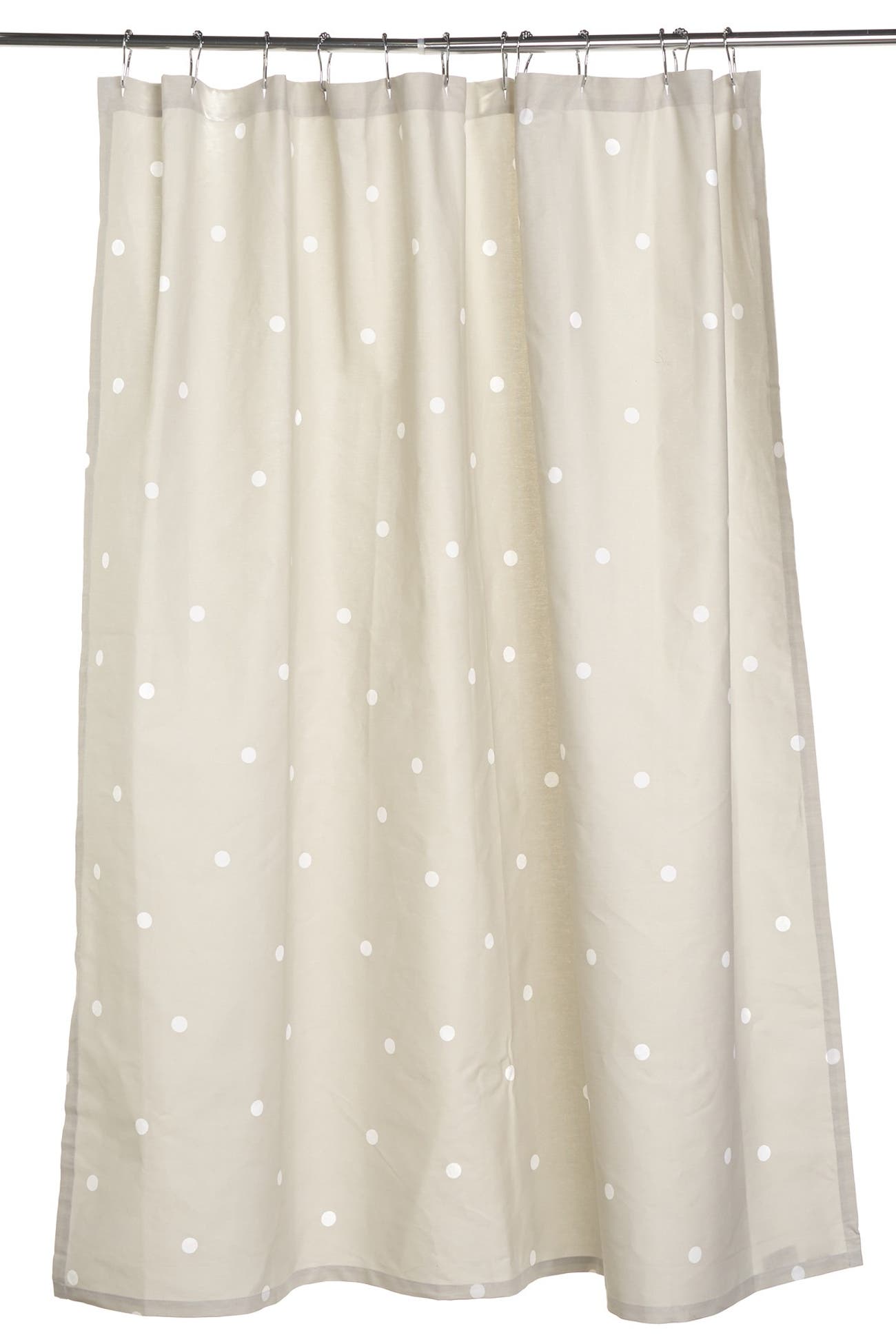 kate spade new york platinum deco dot 72" shower curtain HauteLook