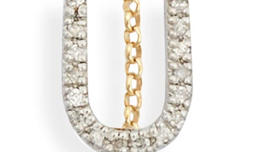Meshmerise Diamond Initial Bezel Bracelet In Yellow-u