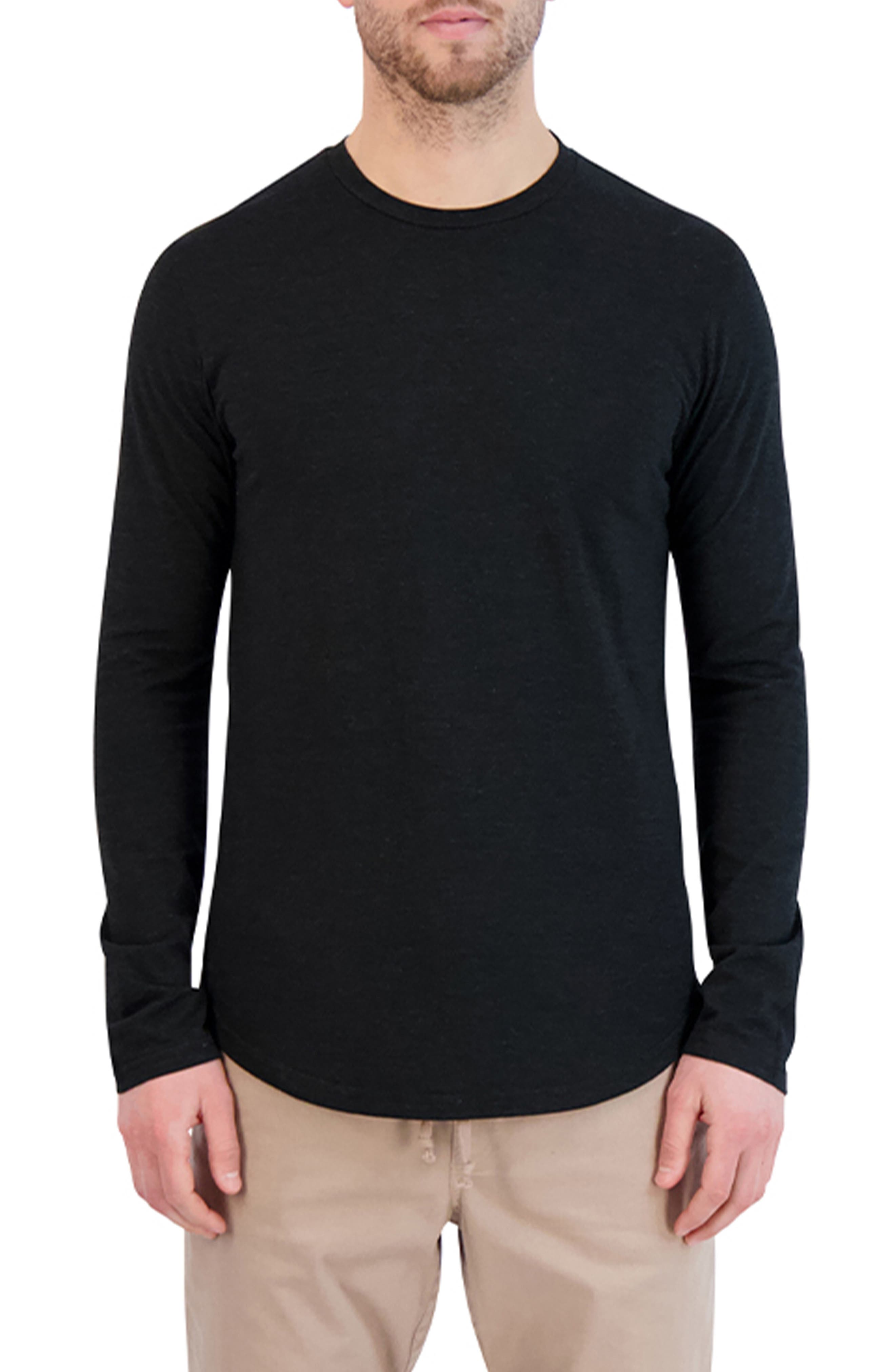 slim fit black v neck