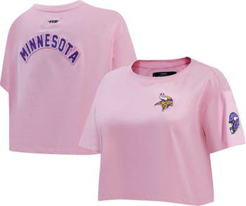 New York Giants Pro Standard Women's Cropped Boxy T-Shirt - Pink