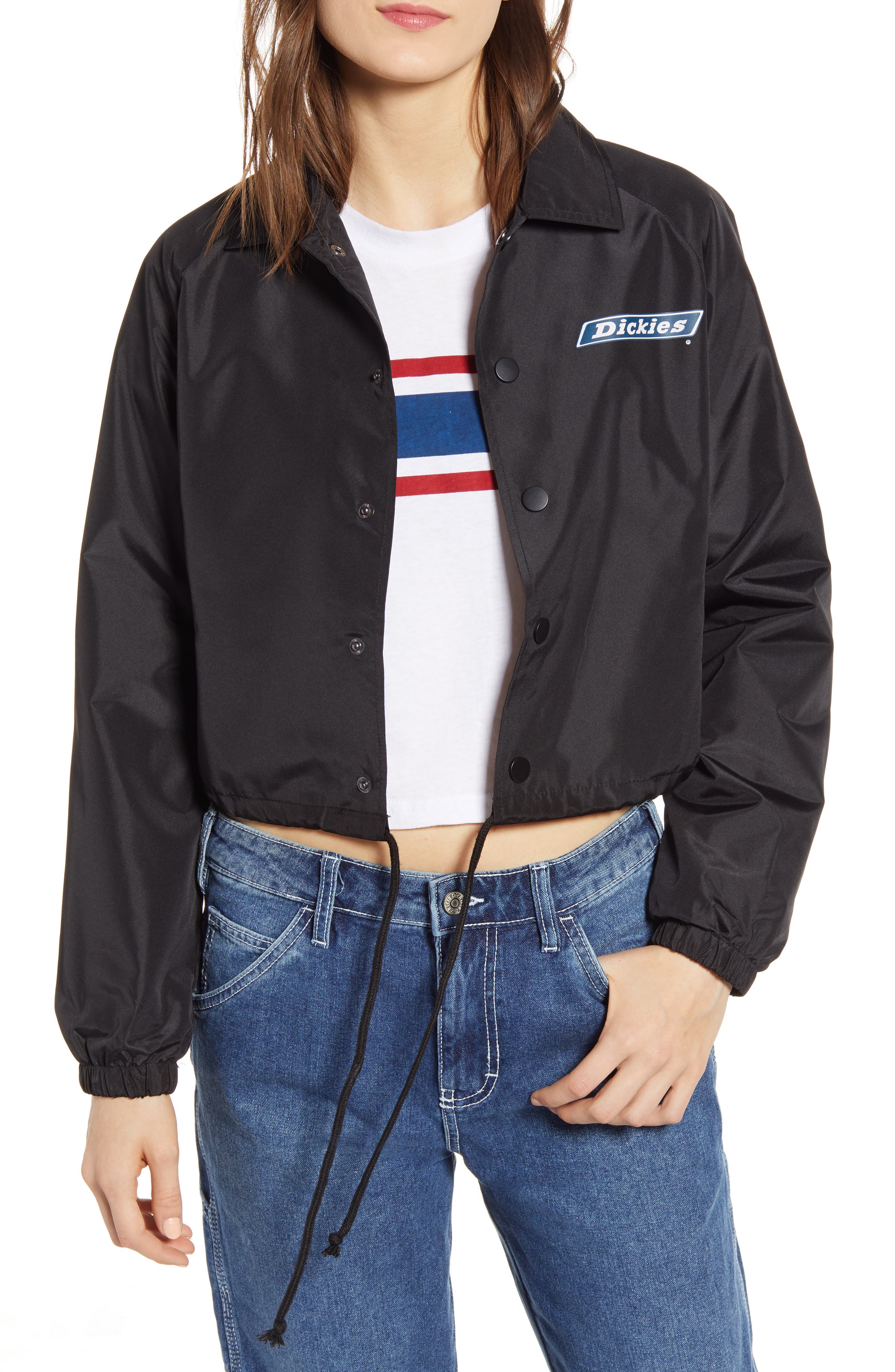 dickies black windbreaker