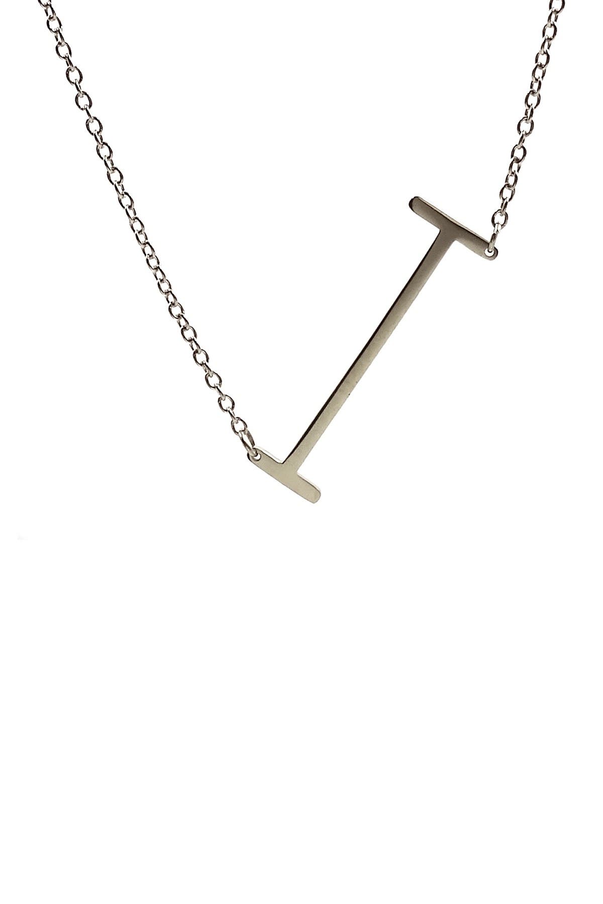 Savvy Cie Jewels Large Initial Necklace 