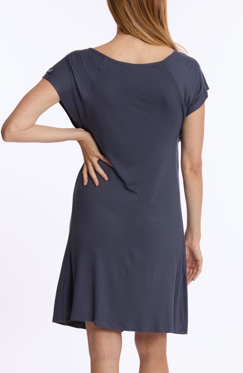 Cache Coeur Louna Maternity Nightgown In Midnight Blue