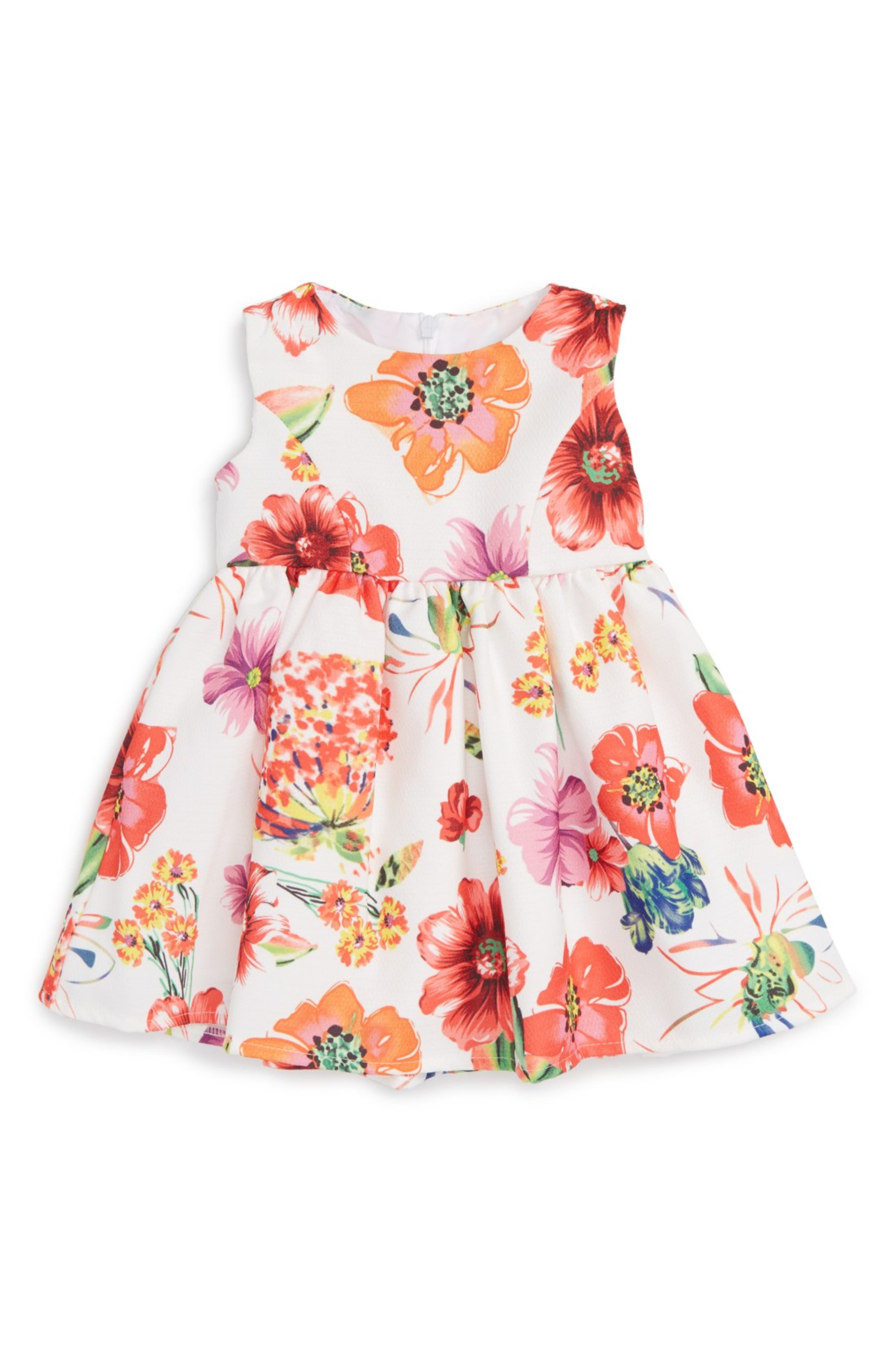 Dorissa Floral Piqué Party Dress (Baby Girls) | Nordstrom