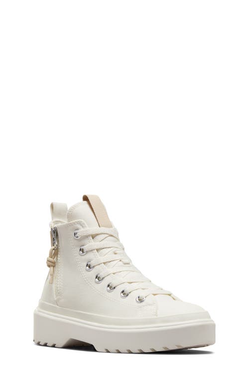 Converse Kids' Chuck Taylor All Star Lugged High Top Sneaker Egret/Nutty Granola/Egret at Nordstrom