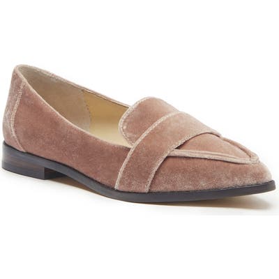 Sole Society Edie Pointy Toe Loafer- Grey