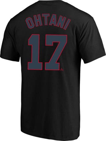 PROFILE Men's Profile Shohei Ohtani Black Los Angeles Angels Big & Tall  Name & Number T-Shirt
