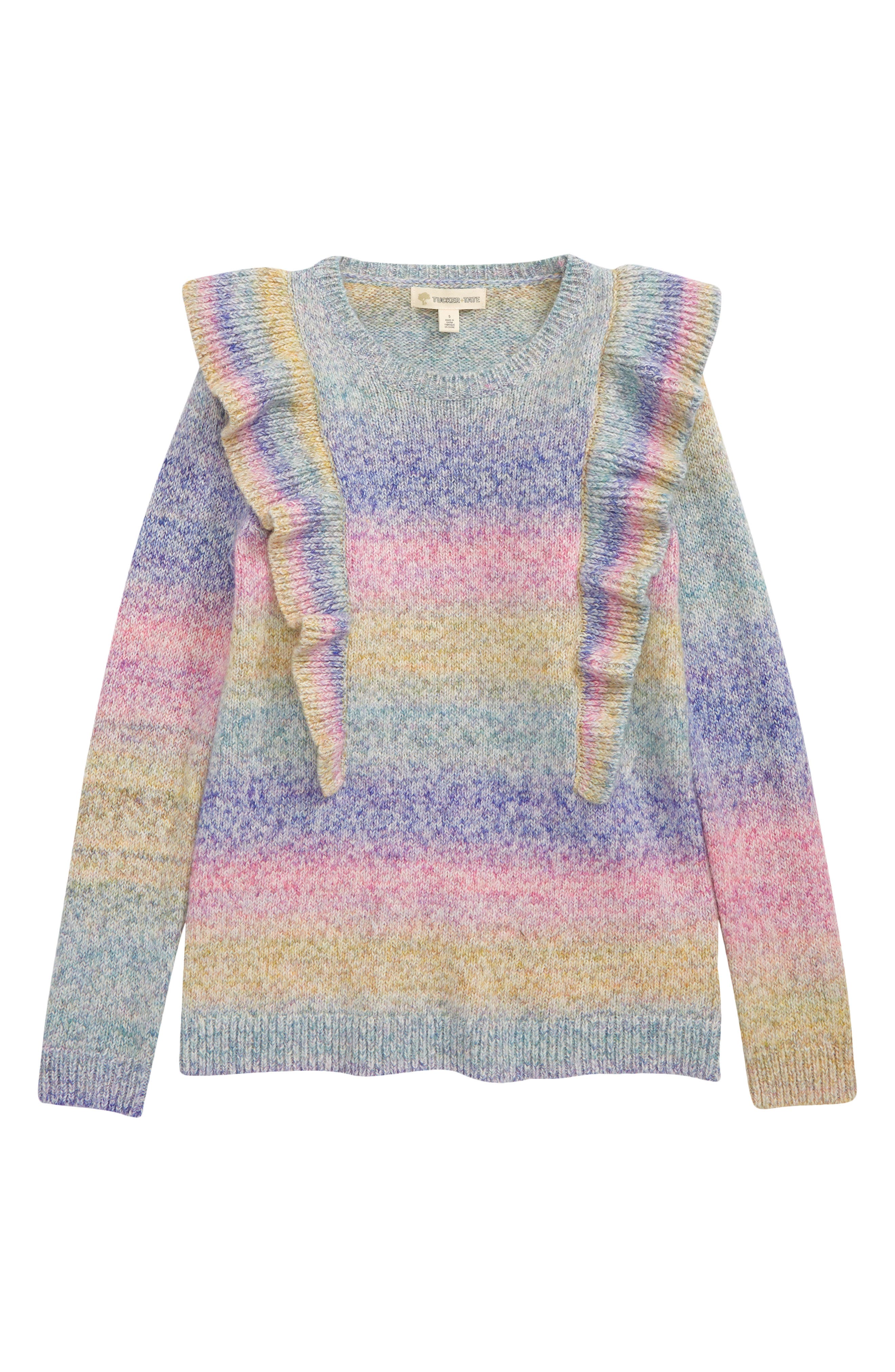 Tucker Tate Toddler Girl's Ruffle Icon Sweater~Cotton~24M~NWT~$32 