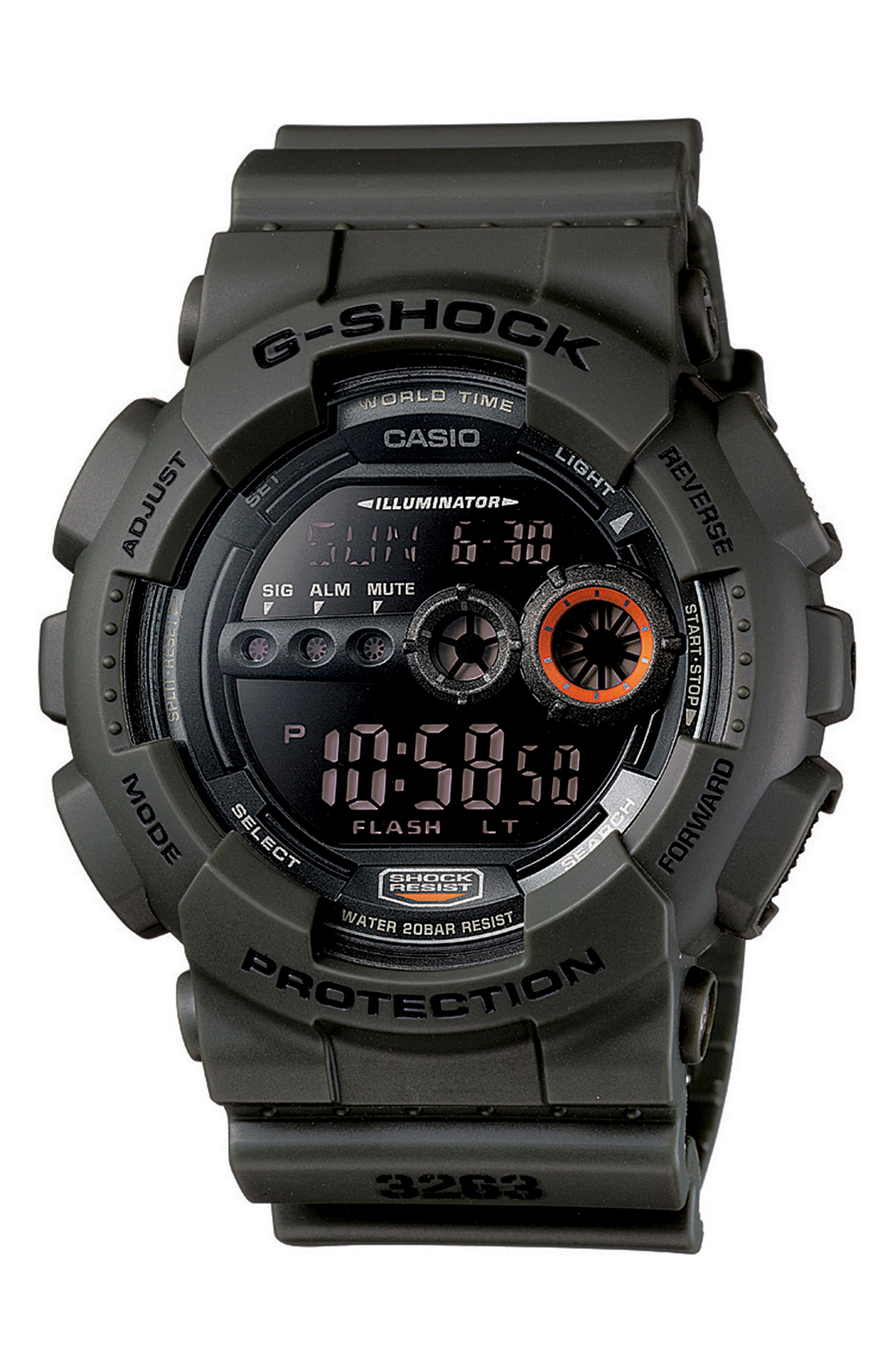 GShock BabyG Digital Resin Watch, 51mm Nordstrom