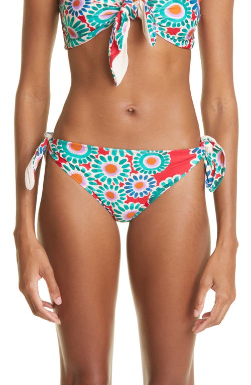 La DoubleJ Reversible Floral Print Bikini Bottom in Crazy Daisy