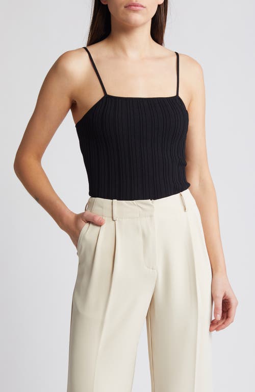 RUE SOPHIE Becca Rib Camisole Black at Nordstrom,