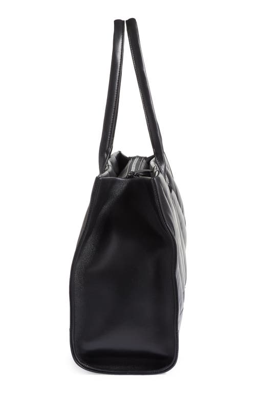 Shop Kurt Geiger London Soho Quilted Shopper Tote In Black