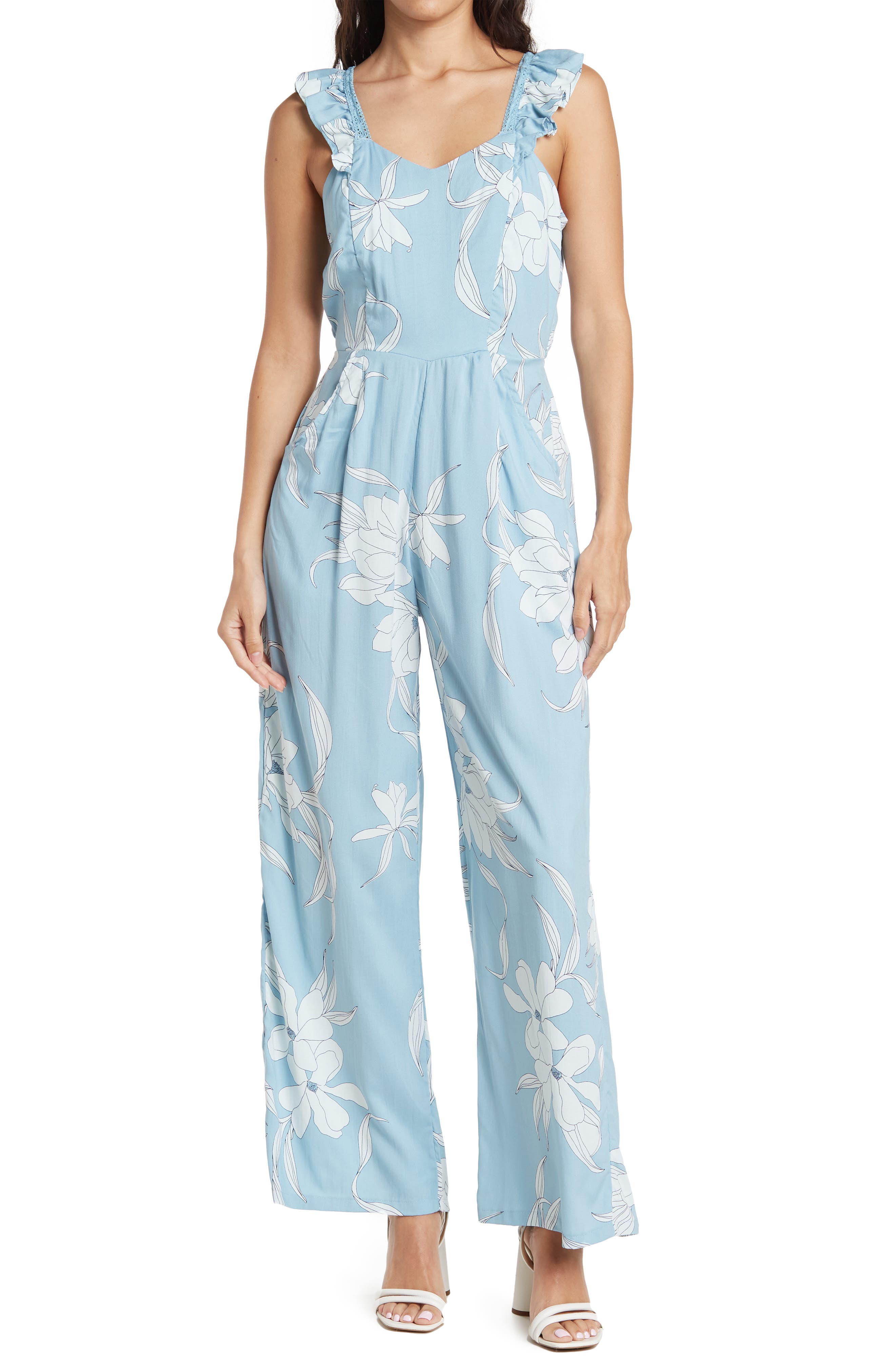Free People Angela Jumpsuit in Yellow Womens Clothing Jumpsuits and rompers Full-length jumpsuits and rompers 
