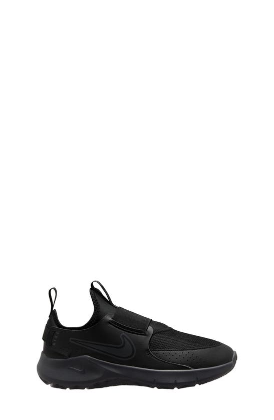 Nike Kids' Flex Runner 3 Slip-on Shoe In Black/ Anthracite/ Black