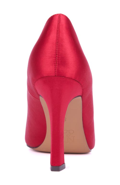 New York And Company Ilyana Pointed Toe Pump In Red