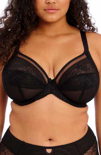 Elomi Women's Plus-Size Cate Underwire Full Cup Banded Bra,Black,44HH UK/44L  US 
