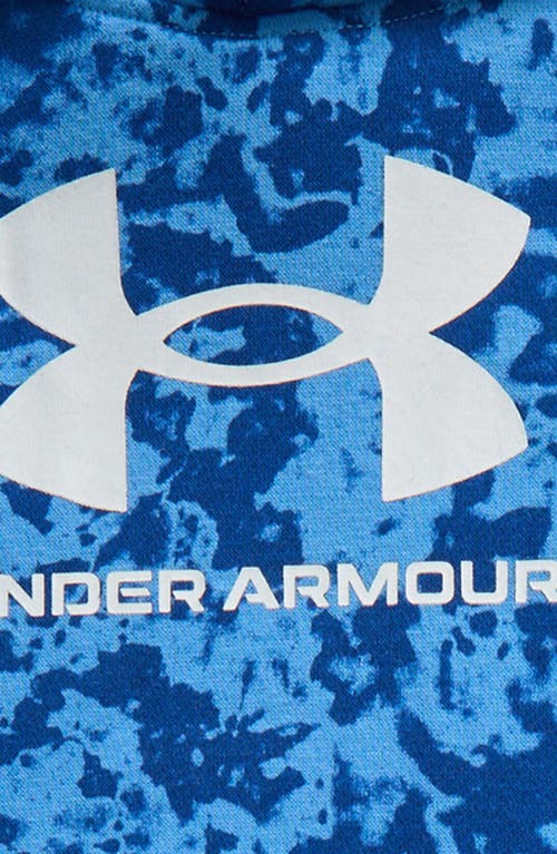 Shop Under Armour Kids' Rival Geode Print Hoodie & Solid Sweatpants Set In Horizon Blue