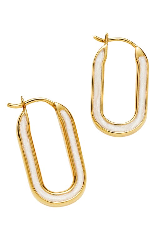 Missoma Enamel Haze Hoop Earrings In Gold