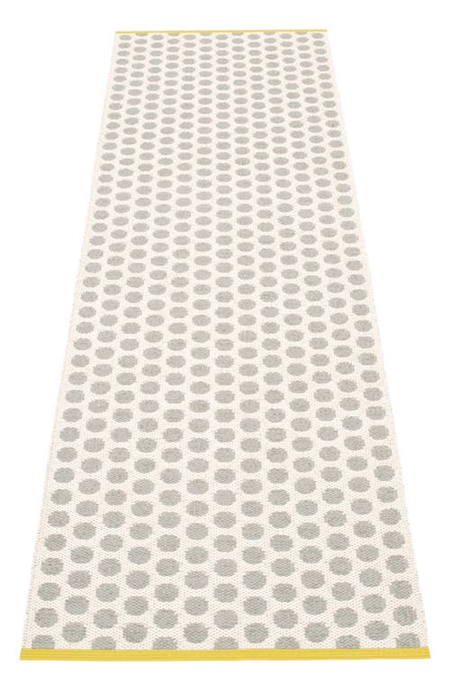 Pappelina Noa Polka Dot Indoor/outdoor Rug In Gray