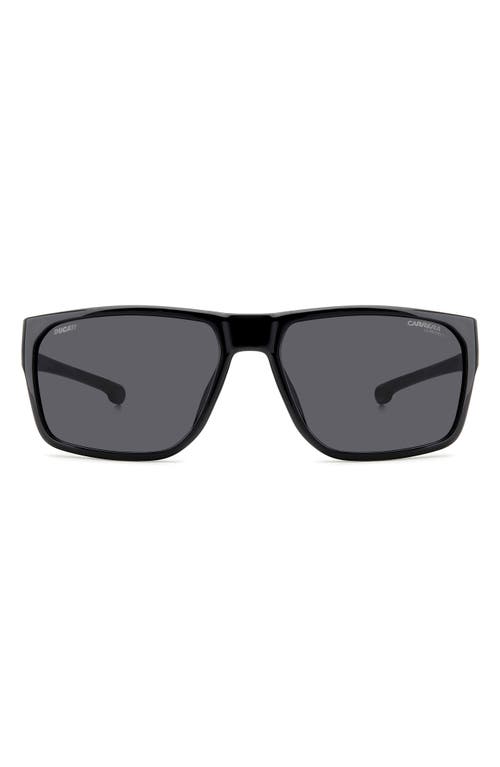 Carrera Eyewear x Ducati 59mm Rectangular Sunglasses in Black/Grey at Nordstrom
