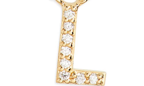 Shop Lana Initial Pendant Necklace In Yellow Gold L