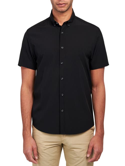 Brooklyn Brigade Solid 4-way Stretch Performance Shirt In Black