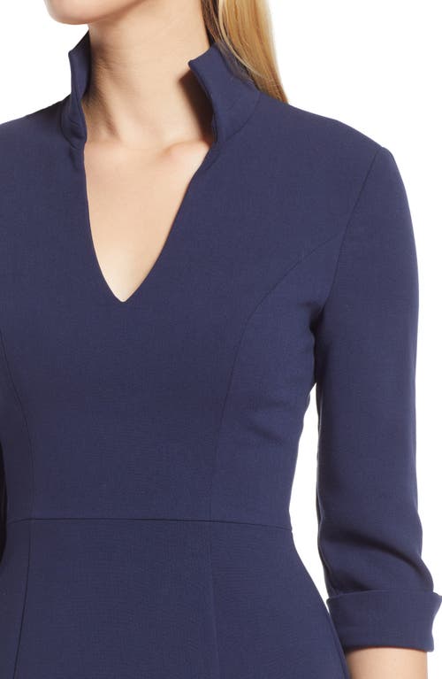 Black Halo Women's Kensington Fit & Flare Dress In Pacific Blue