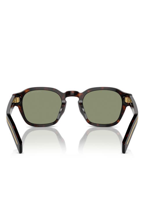 Prada Pra16s 17n20g Tartarugto Polarizzato Sunglasses In Green
