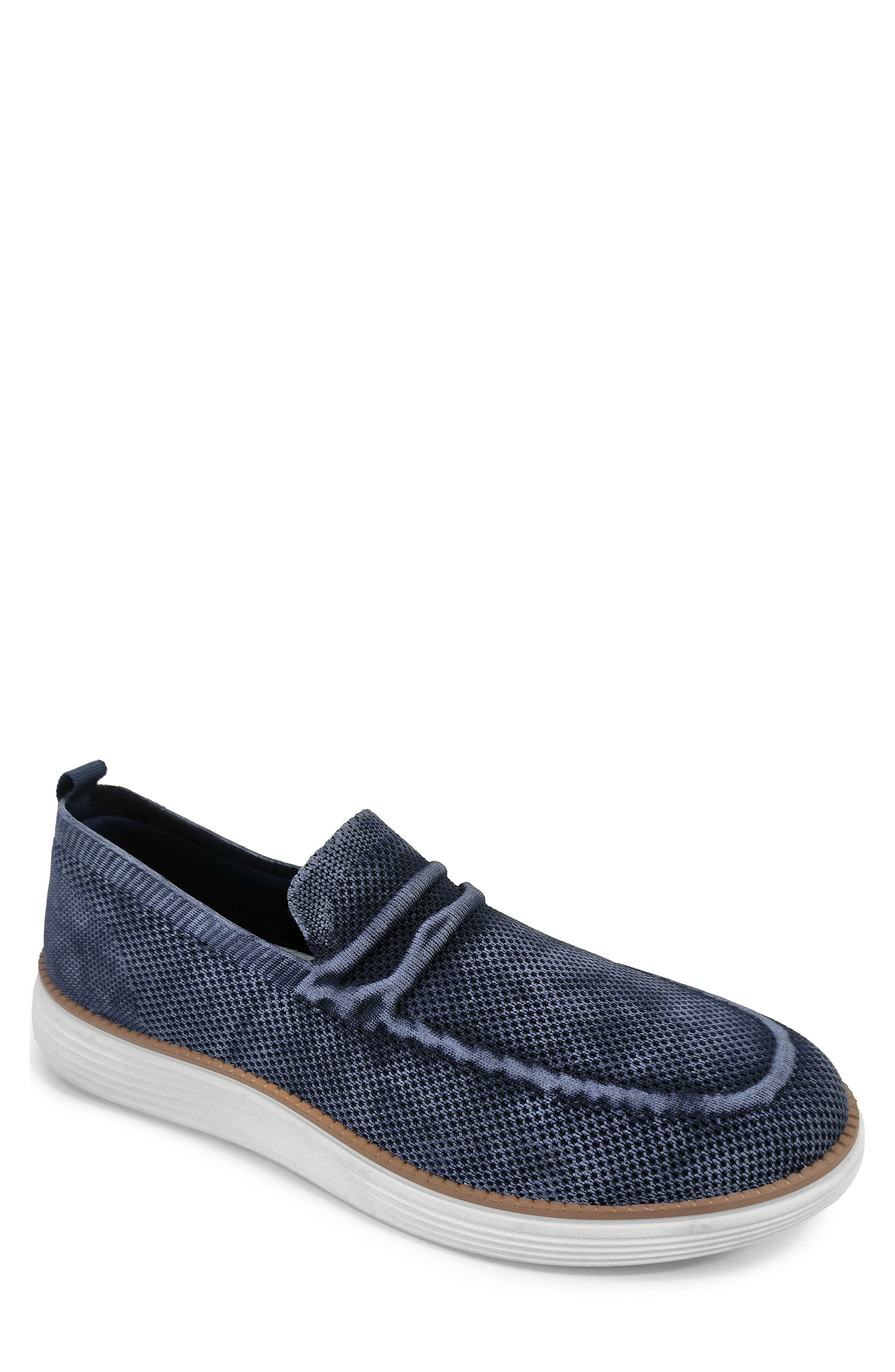 Akademiks Dayton 01 Mens Knit Laceless Slip-on Shoes In Navy