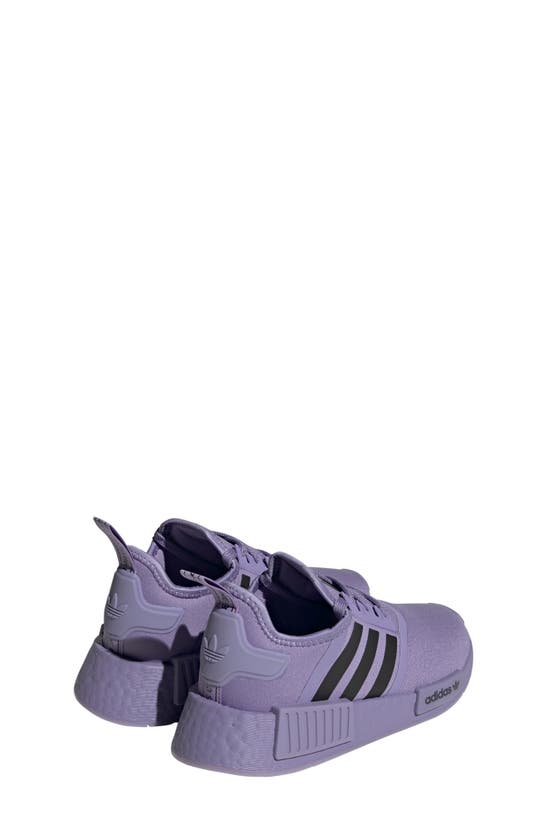 Adidas Originals Kids' Nmd R1 Sneaker In Lilac/ Black/ Purple |
