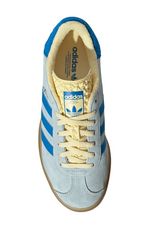 Shop Adidas Originals Adidas Gazelle Bold Platform Sneaker In Blue/bright Blue/yellow