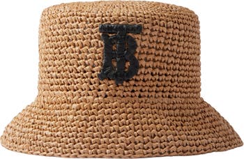 Burberry TB Monogram Bucket Hat - Neutrals Hats, Accessories - WBURL153825