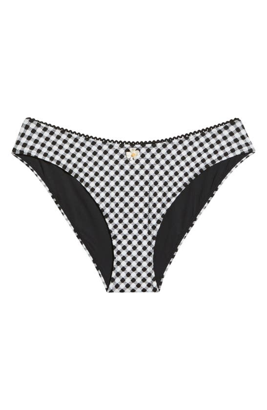 Shop Solid & Striped Daphne Bikini Bottoms In Blackout X Marshmallow