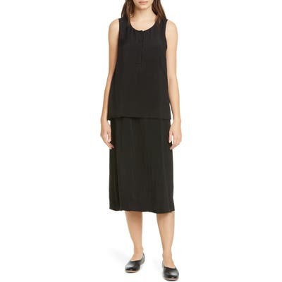 Sara Lanzi Tank Midi Dress, Black