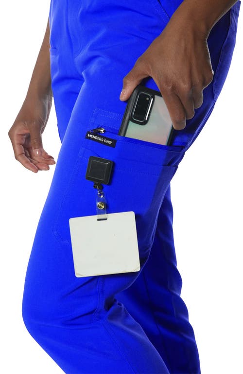 Members Only Valencia Jogger Scrub Pants In Royal Blue