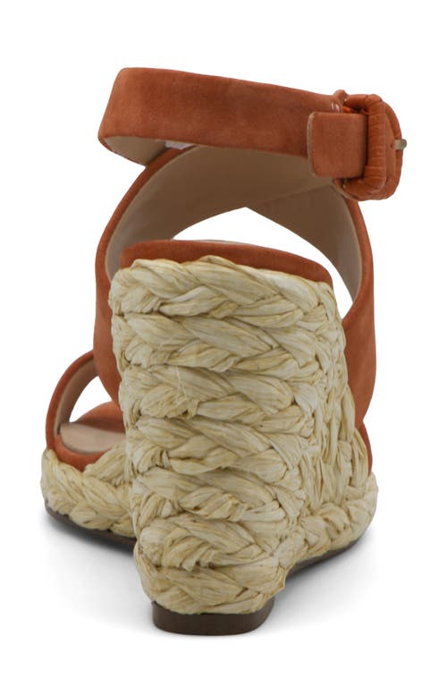 Charles David Women's Russell Ankle Strap Espadrille Wedge Sandals In Papaya