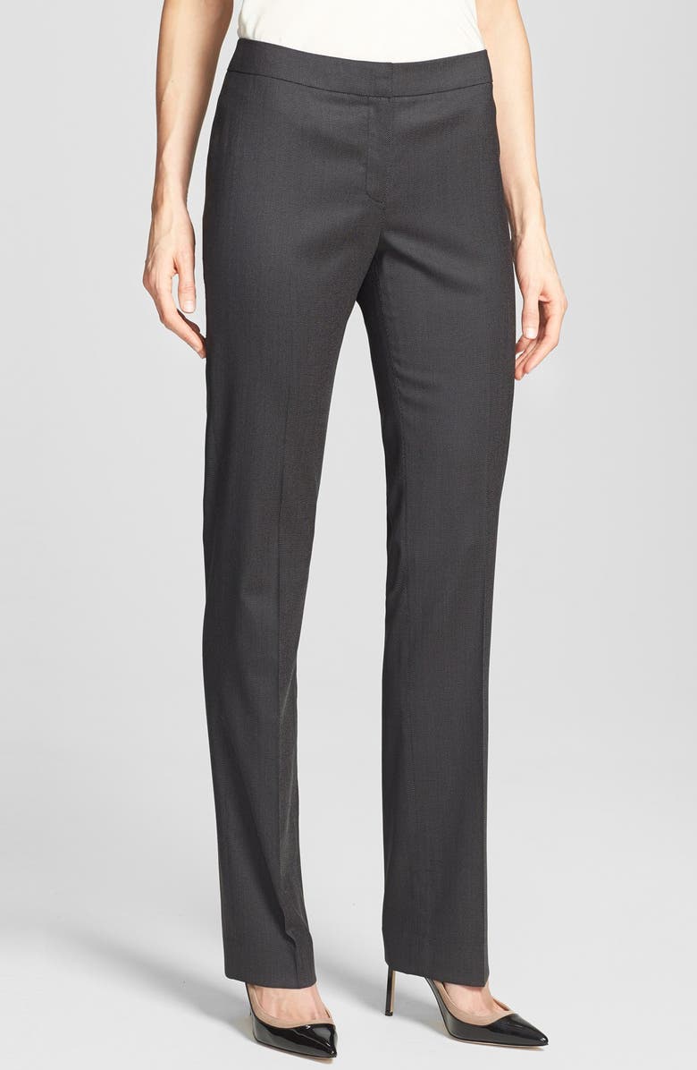 Lafayette 148 New York 'Barrow - Pinpoint' Stretch Wool Suiting Pants ...